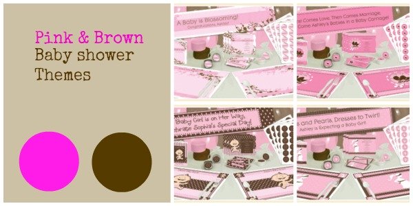Pink and Brown Baby Shower Theme Ideas
