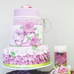 Pink Flower Baby Shower Cake