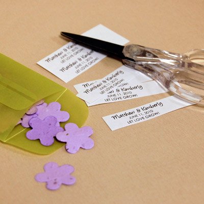 DIY Plantable Seed Baby Shower Favor