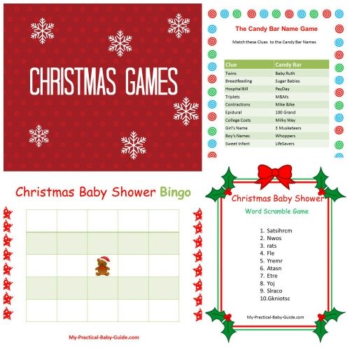 Free Printable Christmas Baby Shower Games