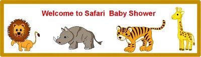 free safari jungle custom bottle label