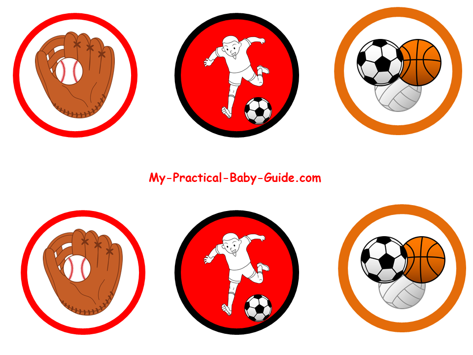 Free Printable Sport Cupcake Toppers