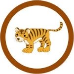 free tiger cupcake topper