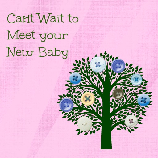 Baby Shower Message Greeting Card - Can't Wait to Meet your New Baby