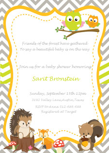 Woodland Baby Shower Invitation Etsy Shop 2 Rabbits Print & Enjoy