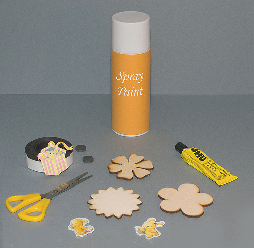 DIY Baby Shower Wooden Favor Magnets
